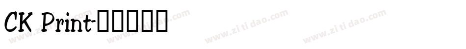 CK Print字体转换